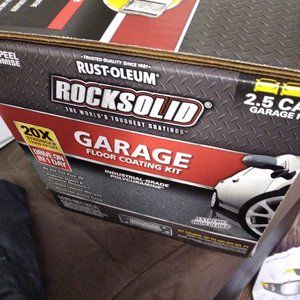 Rocksolid epoxy garage floor kit 500sq ft